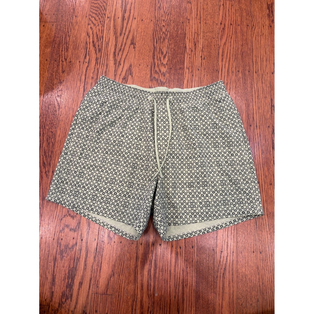 Lululemon Pace Breaker 5" Lined Shorts Green Geometric Mens M